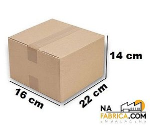 Caixa Papelão Maleta 22x16x14 (Pacote com 25 caixas)