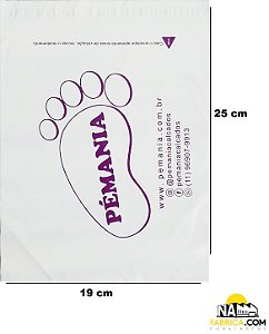 Envelope Plástico Personalizado 19x25 (Pacote com 50 envelopes)