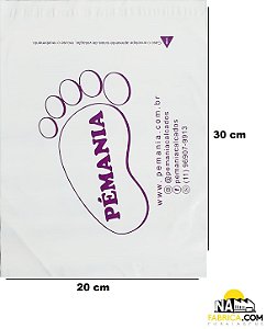 Envelope Plástico Personalizado 20x30 (Pacote com 50 envelopes)