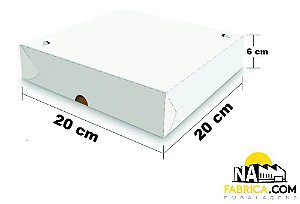 Caixa para Salgado e Doce 20x20 (Pacote com 50 Caixas)