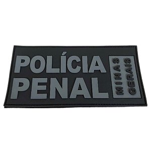 Emborrachado Polícia Penal-MG Costas P/ Grupos Especializados ( GIR, GETAP, GOC, COPE, GPAER ). Baixa Luminosidade Monocromático