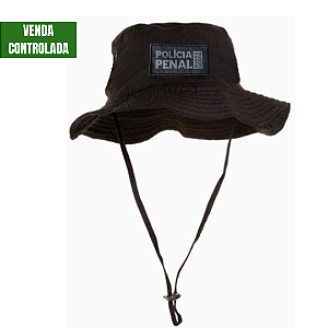 Chapéu Bonnie Tático Preto Oficial PPMG Com Proteção UV 50+