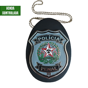Distintivo Oficial Polícia Penal-MG