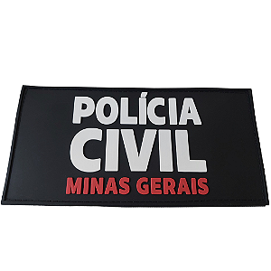 Emborrachado Costa Polícia Civil-MG P/ Capa Colete