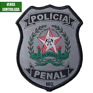 Brasão Polícia Penal MG Oficial Bordado Em Alta Resolução