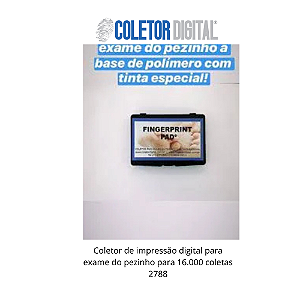 Coletor de impressão digital para exame do pezinho para 16.000 coletas 2788