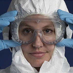 Esses óculos de cobertura total cabem sobre óculos normais. Proteja seus olhos de produtos químicos em campo ou laboratório. - Óculos P Proteção Contra Resp D Subs Químicas