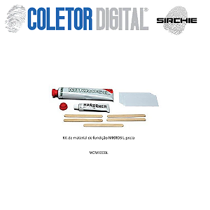 Kit de material de fundição MIKROSIL preto SKU: MCM100BL pronta entrega