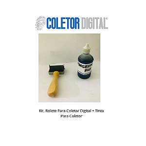 Kit. Rolete Para Coletar Digital + Tinta Para Coletor