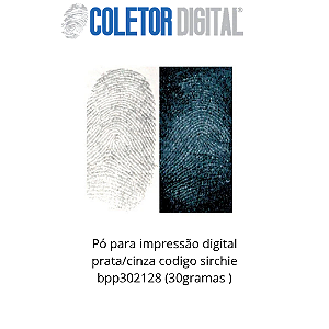 Pó para impressão digital prata/cinza codigo sirchie bpp302128 (30gramas )