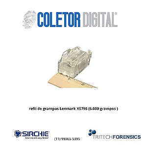 refil de grampos Lexmark XS795 (5.000 grampos )