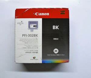 Cartucho Canon Plotter Pfi-302 Bk 330ml Original