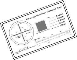 Régua De Calibração Para Micrômetro De Microscópio