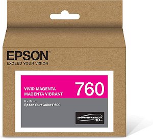 Epson T760320 UltraChrome HD Magenta Vivid Tinta Cartucho de Capacidade Padrão
