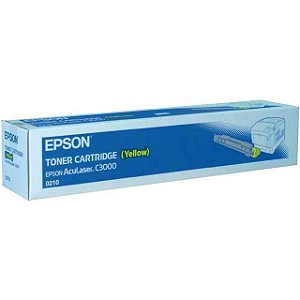 Cartucho de toner original Epson C13S050210 Amarelo 0210 Aculaser C3000