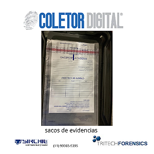 Saco de provas de integridade 35cmx23cm sirchie (unidade)