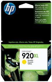 Cartucho HP 920XL Amarelo Original (CD974AL) Para HP Officejet 7500A, 6000dwn, 6500A CX 1 UN