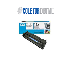 Toner HP 12A Preto Laserjet Original (Q2612A) Para HP Laserjet 1018, M1319f CX 1 UN