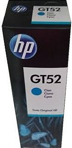 TINTA HP GT 52 | GT5822 - CIANO | AZUL (M0H54AL) - ORIGINAL