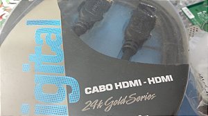 cabo hdmi x hdmi macho e femea 1,80m novo lacrado