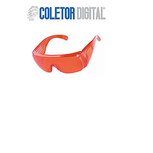 Óculos Laranja Com Proteção De Luz Azul Anti Uv Pc Notebook