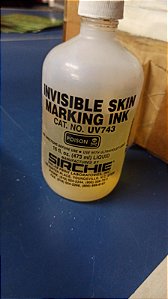 Tinta fluorescente invisível para marcação de pele  473ml UV743E