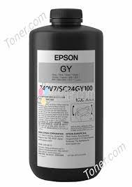 Frasco de tinta UV UltraChrome original cinza Epson T49V7 (T49V710) (1L)