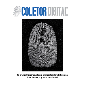 Pó branco indestrutível para impressões digitais latentes, livre de DNA, 5 gramas sirchie 103l