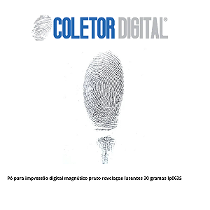 Pó para impressão digital magnético preto revelaçao latentes 30 gramas lp0635