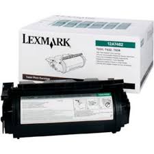 toner preto original Lexmark 12A7462