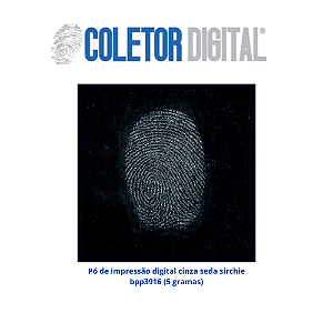 Pó de impressão digital cinza seda sirchie bpp3916 (5 gramas)