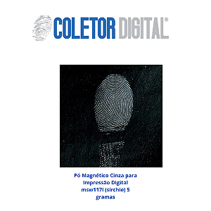 Pó Magnético Cinza para Impressão Digital msw117l (sirchie) 5 gramas