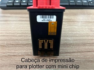 Cabeça de impressão para plotter com mini chip para uso de várias plotter