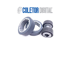 PA03670-0001 + PA03670-0002 | Kit Pick Roller + Brake Roller Genuínos do Scanner Fujitsu fi-7160 fi-7180 fi-7260 fi-7280 fi-7300NX fi-7140 fi-7240 Kit de manutenção