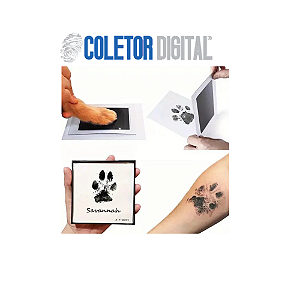 Memorial de impressão de patinha de gato cor Preta (unidade)