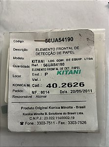Konica Minolta Elemento Frontal de DET. Papel / Cod. 40.2626 / 56UA54190