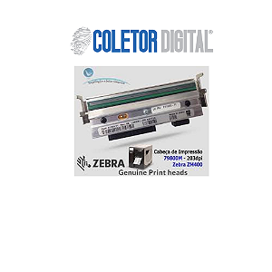79800M - Cabeça de impressão Zebra ZM400 (203 dpi) (pronta entrega)