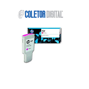Cartucho de Tinta HP 727 F9J77A Magenta | Designjet T1500 T920 T930 | Original 300ml