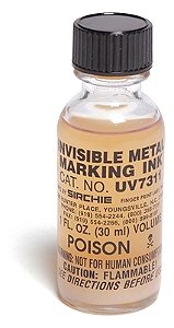 Tinta fluorescente invisível para marcação de metal 1 oz ( PRONTA ENTREGA )