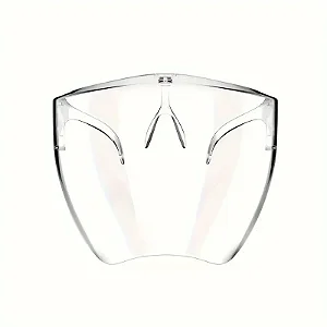 1pc Protetor Facial Completo Profissional, Plástico Transparente Antiembaçante Proteção Contra Poeira, Acessórios de Cozinha, Visão Clara, Design Leve e Confortável, Ferramenta e Acessório Essencial