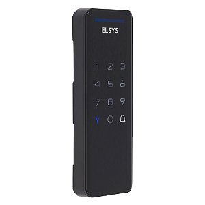 Fechadura Digital Elsys Senha e TAG POP Preta Sobrepor