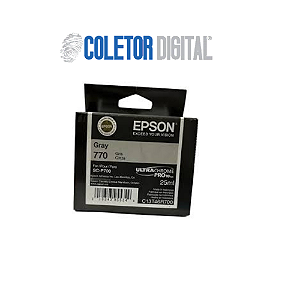 Cartucho Epson Sc-p700 Gray Cinza 770 Original
