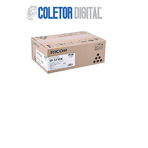 Toner Ricoh M320F P311 7K SP3710 SP3710SF SP3710DN 3710 Preto Original 408284 3710X