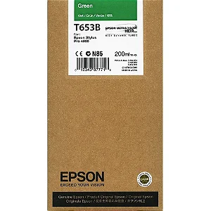 Cartucho de Tinta Epson T653B Green p/ Stylus Pro 4900 Original