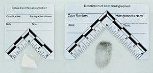Balanças fotográficas em formato de L com adesivo