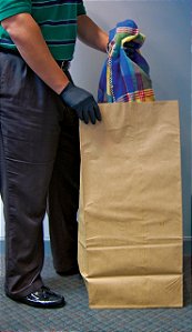 Sacos de papel para coleta de evidências, tamanho extra grande - pacote com 50 unidades