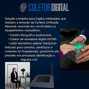 Kit completo para emissão da Carteira Unificada Nacional