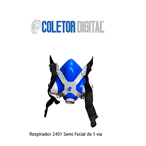 Respirador 2401 Semi Facial de 1 via