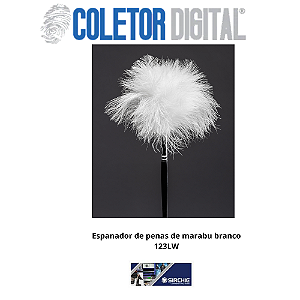 Espanador de penas de marabu branco (SIRCHIE) 123LW