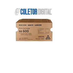 Toner Ricoh 418477 Preto | IM550 IM550F IM600 P800 P801 | Original 25.5k